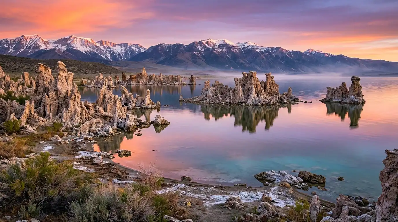 Sunrise over Mono Lake